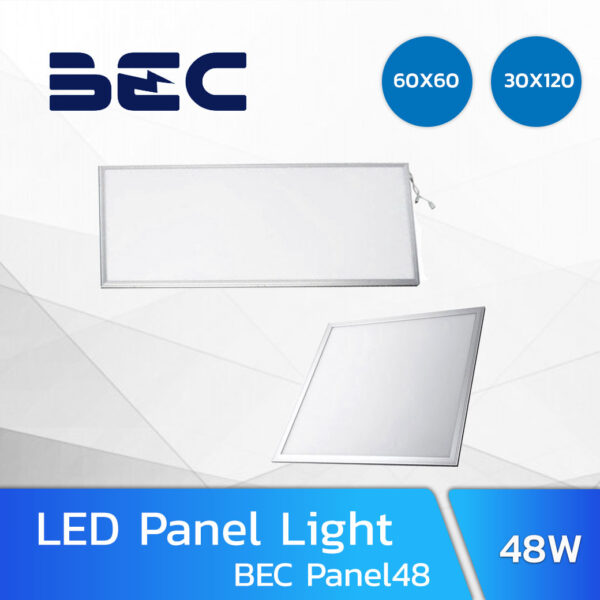 โคมไฟฝังฝ้า LED Panel Light 48w BEC Panel48