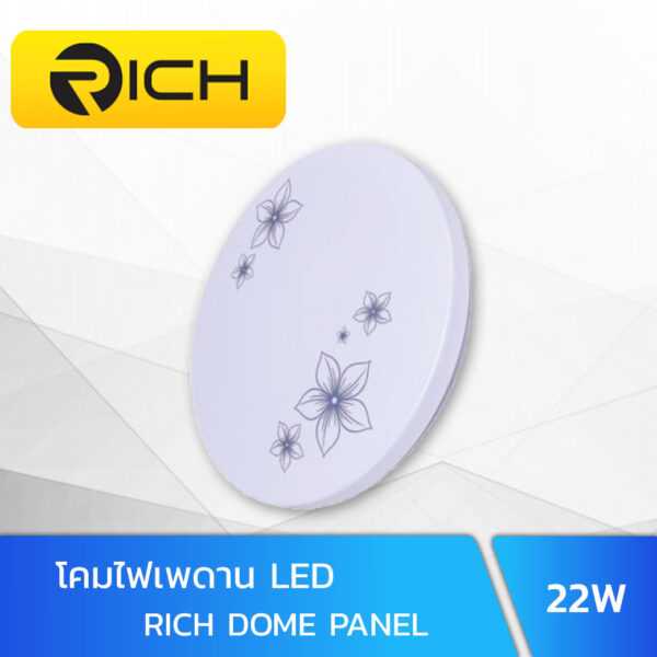 โคมไฟเพดาน-LED-22W-RICH-DOME-PANEL
